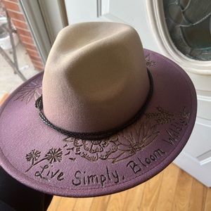 Hand burned hat
